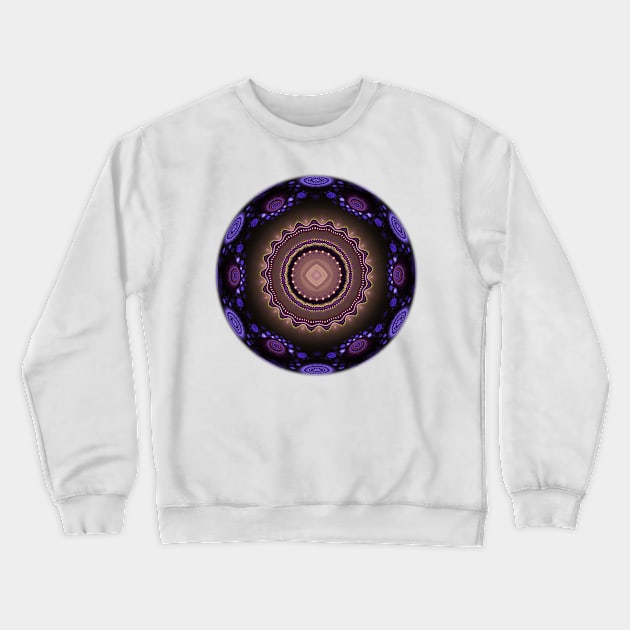 Mandala Geometry Fractal Sacred Yoga Art Mantra Good Vibe Crewneck Sweatshirt by twizzler3b